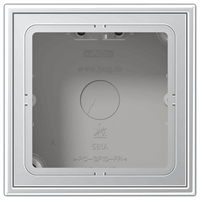 Opbouwbehuizing 1v + afd.raam aluminium LS afbeelding 2