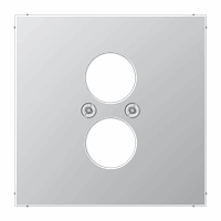 Cpl slv 2x audio boring 18,5/22,5mm aluminium LS afbeelding 2