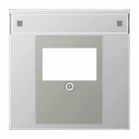 Cpl slv 1xSLA/USB Rut./Datw. cat6a tekst alum. LS afbeelding 2