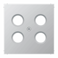Cpl slv Hirschmann 4xSAT/TV aluminium LS afbeelding 2