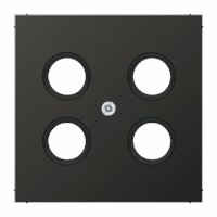 Cpl slv Hirschmann 4xSAT/TV antraciet LS afbeelding 2