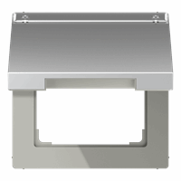 Klapdeksel slv tekstkd 12x55 50X50mm aluminium LS afbeelding 2