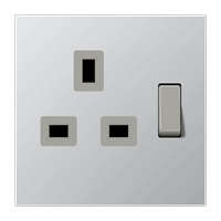 WCD PA 1v slv inb kv afschak BS 1363 aluminium LS afbeelding 2