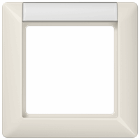 Afdekraam 1v tekstkd 12x55,5 duroplast crème AS afbeelding 2