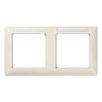 Afdekraam 2v slv hor. tekstkd 9x55 crème AS afbeelding 2