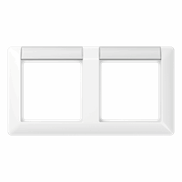 Afdekraam 2v hor. tekstkd 12x55 duroplast alpwt AS afbeelding 2