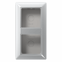 Opbouwbehuizing 2v + afdekraam aluminium A/AS afbeelding 2