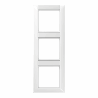 Afdekraam 3v vert. tekstkd 12x55 alpinewit AS afbeelding 2