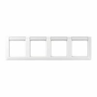 Afdekraam 4v hor. tekstkd 12x55 alpinewit AS afbeelding 2