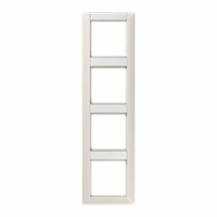 Afdekraam 4v vert. tekstkd 12x55 crème AS afbeelding 2