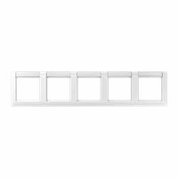 Afdekraam 5v hor tekstkd 12x55 alpinewit AS afbeelding 2