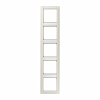 Afdekraam 5v vert. tekstkd 12x55 crème AS afbeelding 2