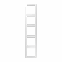 Afdekraam 5v vert. tekstkd 12x55 alpinewit AS afbeelding 2