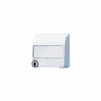 Klapdeksel 50x50 hoog slot tekstkd 23x59 alpwit CD afbeelding 2