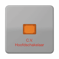 Wip 1v slv rode lens 'CV Hoofdschakelaar' grijs CD afbeelding 2