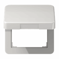 Klapdeksel slv 50X50mm terugverend lichtgrijs CD afbeelding 2
