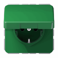 Klapdeksel slv 50X50mm groen CD afbeelding 2