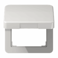 Klapdeksel slv 50X50mm lichtgrijs CD afbeelding 2