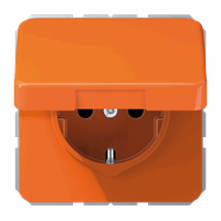 Klapdeksel slv 50X50mm oranje CD afbeelding 2