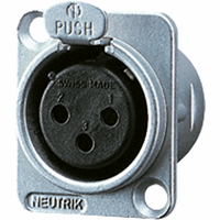 Chassisdeel female XLR afbeelding 2