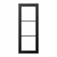 Afdekraam 3v slv F40/F50 aluminium dark LSFD afbeelding 2