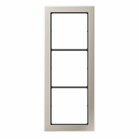 Afdekraam 3v slv F40/F50 edelstaal LSFD afbeelding 2