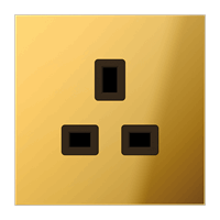 WCD 2P+A 1v slv inb kv BS 1363 goudkl. LS afbeelding 2