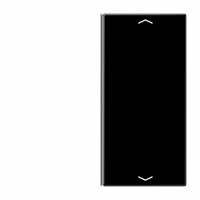 Taster 2v slv relais/dim F40 Mod 'pijl' zwart LSFD afbeelding 2