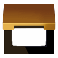 Klapdeksel 50X50mm gl.goud LS afbeelding 2