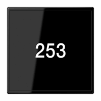 Afdekking 1v 1xLED glas zwart LS afbeelding 2