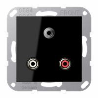 Cpl slv inb 2xTulp + 1xMiniJack zwart A/AS afbeelding 2