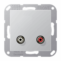 Cpl slv inb 2xTulp audio aluminium A/AS afbeelding 2