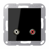 Cpl slv inb 2xTulp audio zwart A/AS afbeelding 2