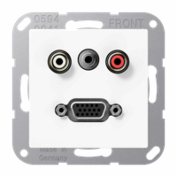Cpl slv inb 2xTulp + 1xMiniJack + VGA alpwit A/AS afbeelding 2