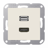 CPL Slv Inb Hdmi + Usb 2.0 Crème A/As afbeelding 2