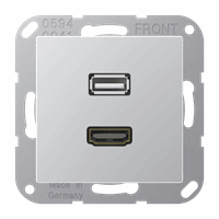 CPL Slv Inb Hdmi + Usb 2.0 Aluminium A/As afbeelding 2
