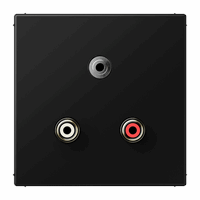 Cpl slv inb 2xTulp + 1xMiniJack zwart LS afbeelding 2
