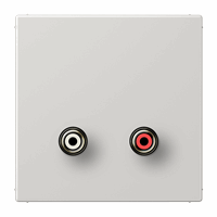 Cpl slv inb 2xTulp audio lichtgrijs LS afbeelding 2