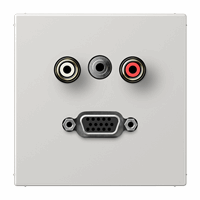 Cpl slv inb 2xTulp+1xMiniJack + VGA lichtgrijs LS afbeelding 2