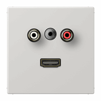 Cpl slv inb 2xTulp+1MiniJack + HDMI lichtgrijs LS afbeelding 2