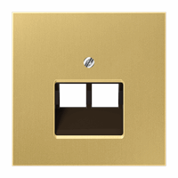 Cpl slv 2xIAE/UAE Rut./Teleg. messing klassiek LS afbeelding 2