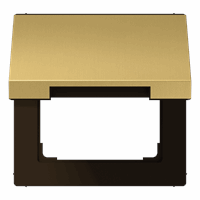 Klapdeksel 50X50mm messing klassiek LS afbeelding 2