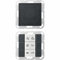 Audio Binnenstation slv antraciet mat A/AS afbeelding 2