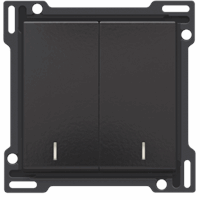 Niko 200-61507 2X1/2 Toets Lens B.Black afbeelding 2