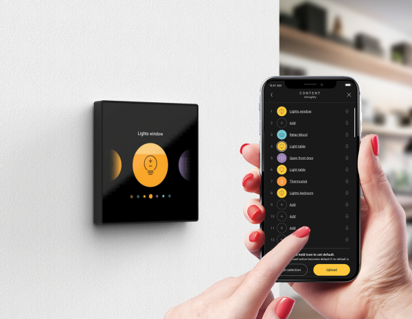 HC Displayschakelaar Digital Black 24Vdc 550-18001