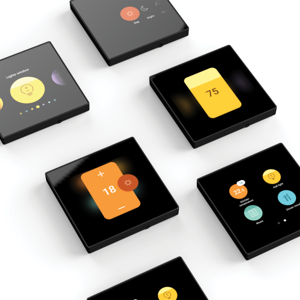 HC Displayschakelaar Digital Black 24Vdc 550-18001