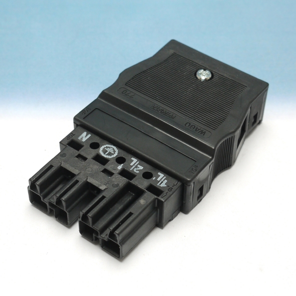 Wago 770 114 steker male 4p zwart trekontl afbeelding 2