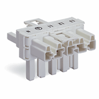 Wago 770 671 t-verdeler 5p wit afbeelding 2