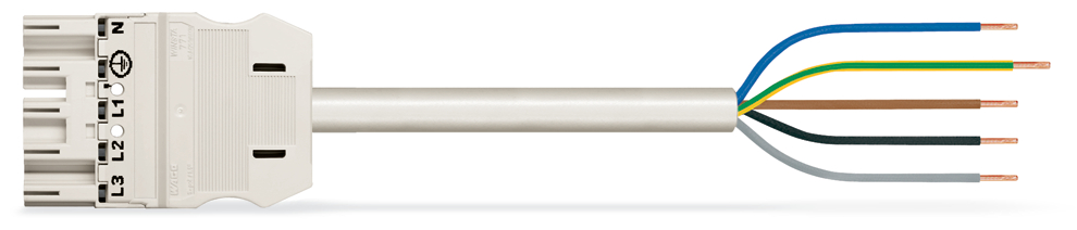 Wago 771-9995/206-302 Kabel Male-Op 3M 5X1.5 Wit afbeelding 2