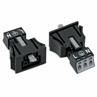 Wago 890-703 Steker Fem Snap-In Mini 3P Zw afbeelding 2